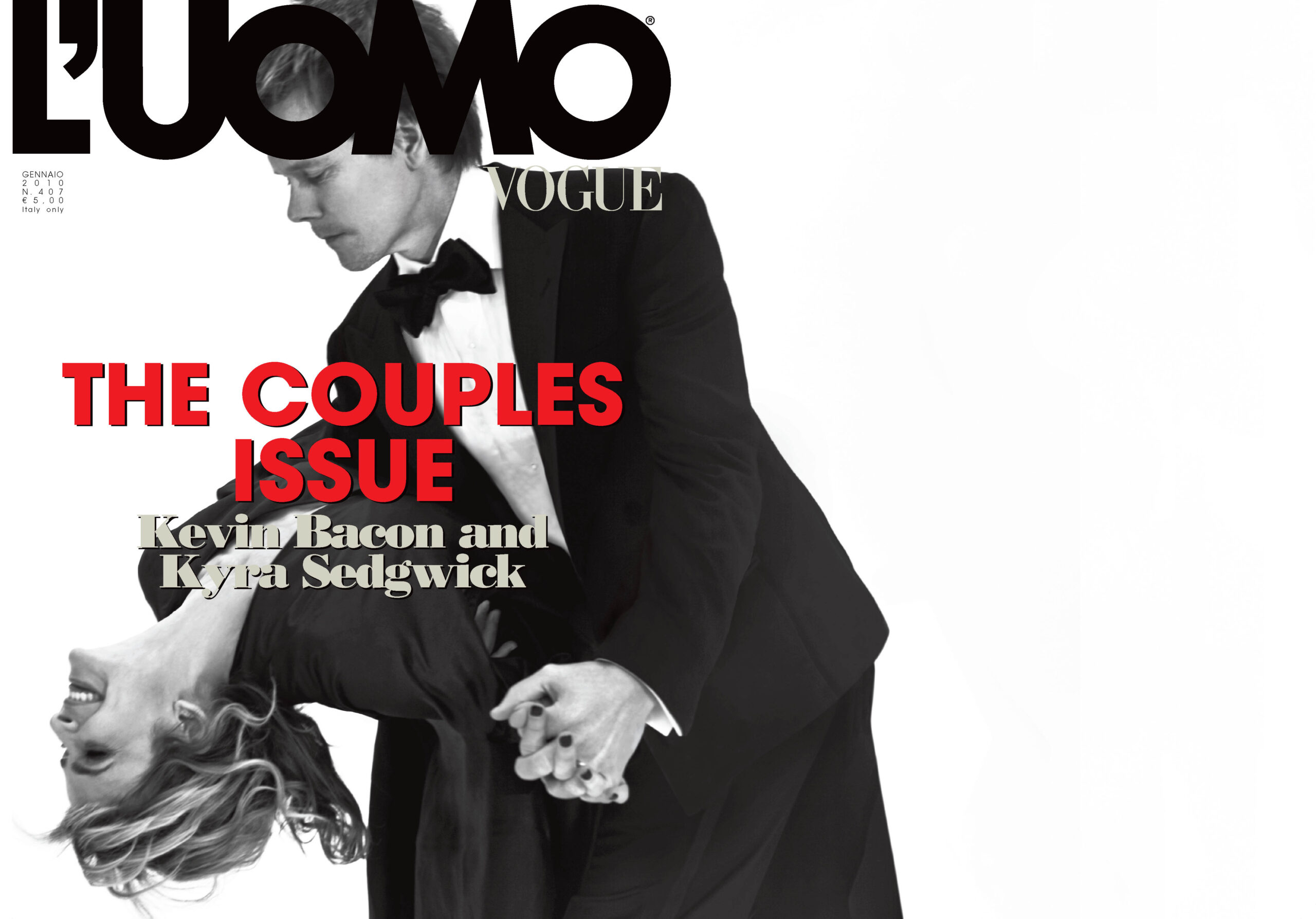 L’Uomo Vogue – featuring Kevin Bacon & Kyra Sedgwick